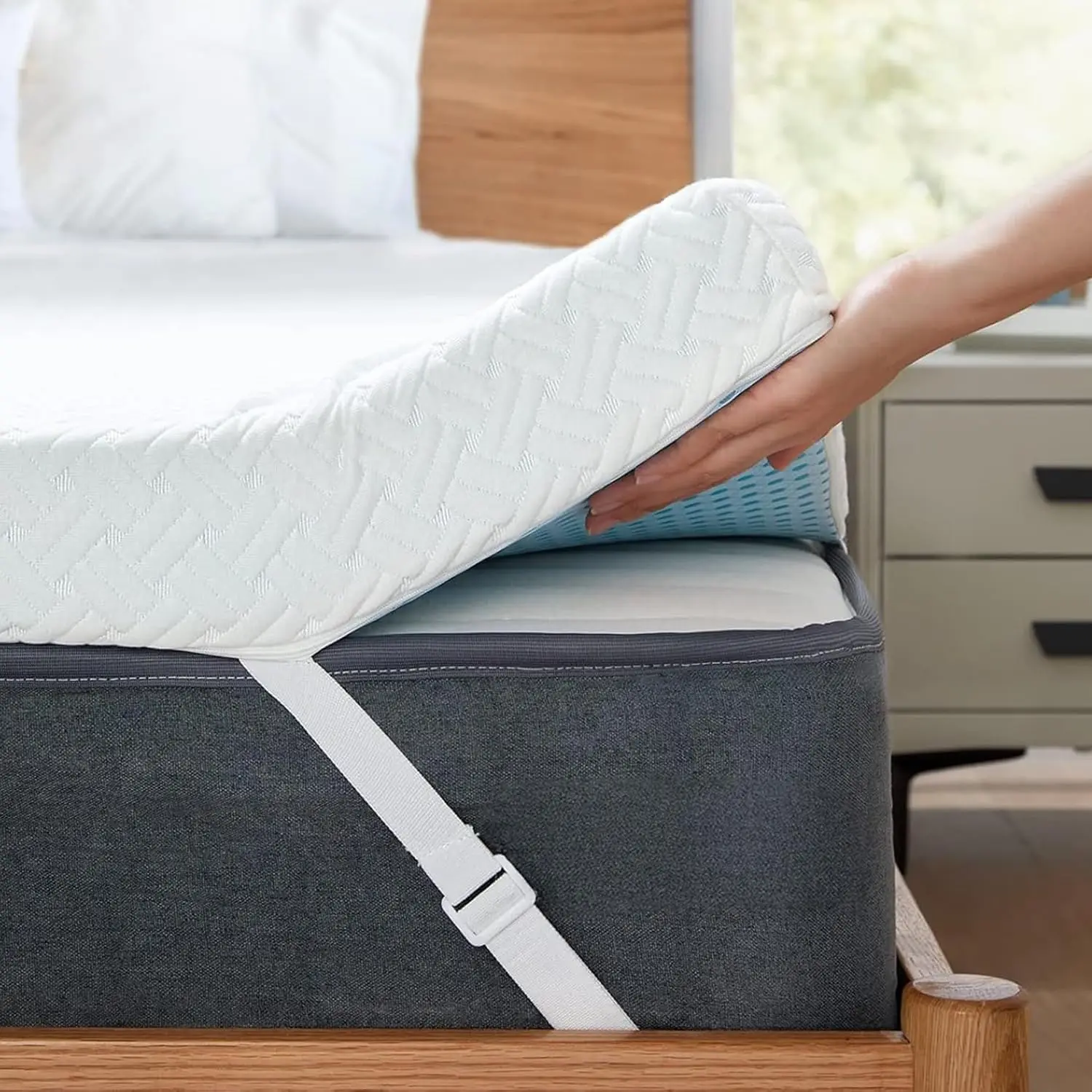 3 Inch Cooling Memory Foam Mattress Topper Twin XL - CertiPUR-US Certified, Bamboo Cover, Removable & Washable, Non-Slip
3 Inch Cooling Memory Foam Mattress Topper Twin XL - CertiPUR-US Certified, Bamboo Cover, Removable & Washable, Non-Slip