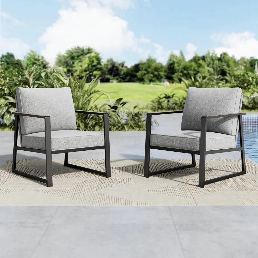 2 Seats Patio Furniture Sets, Olefin-Filled Textilene Fabric Backrest and Extra Large Deep Seating, 2 Pieces Metal Frame Outdoor
2 Seats Patio Furniture Sets, Olefin-Filled Textilene Fabric Backrest and Extra Large Deep Seating, 2 Pieces Metal Frame Outdoor