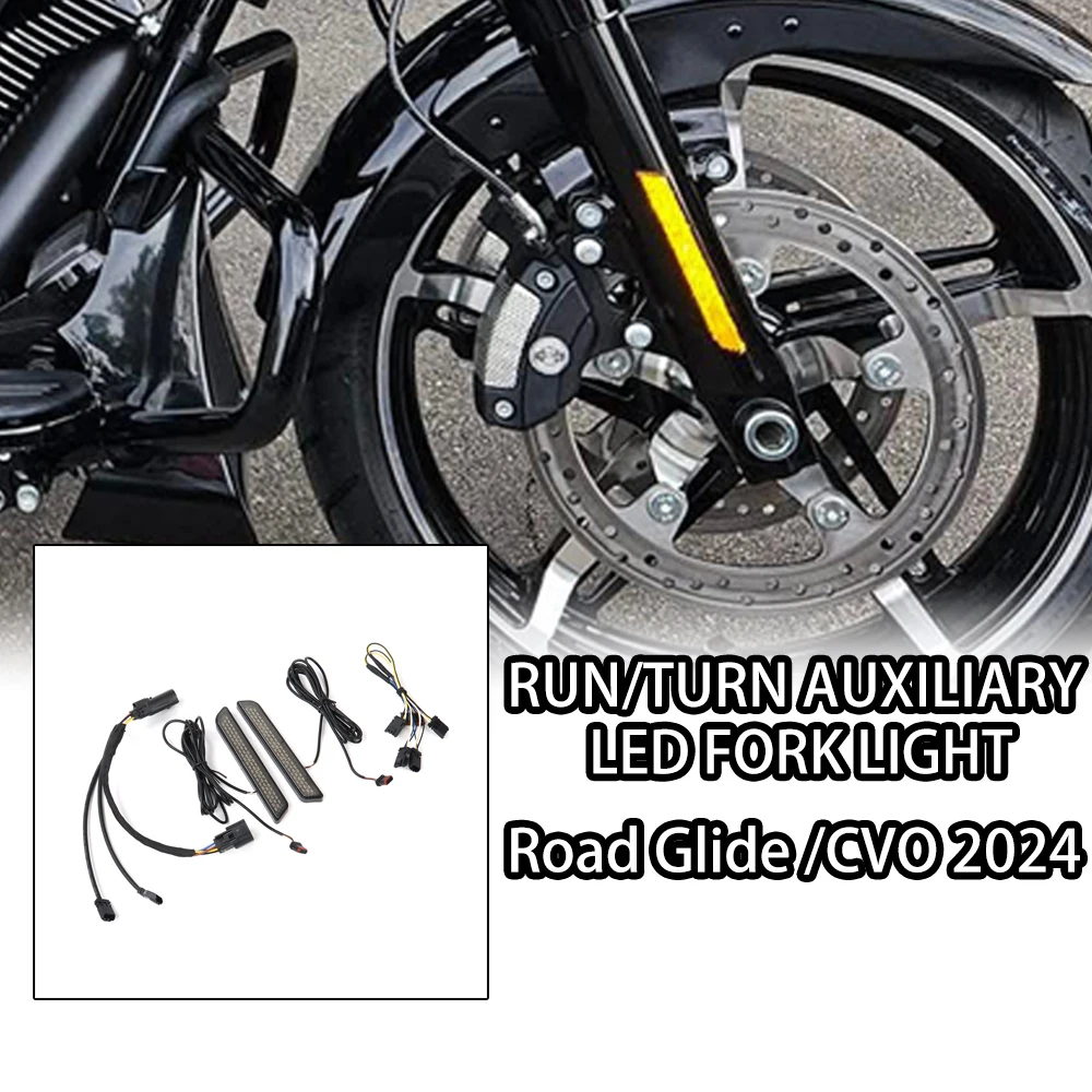 NEW Motorcycle LED Front Fork Shock Absorber Turn Signal FOR HARLEY Touring CVO Street Glide FLHX FLHXSE Road Glide ST FLTRXSTSE
NEW Motorcycle LED Front Fork Shock Absorber Turn Signal FOR HARLEY Touring CVO Street Glide FLHX FLHXSE Road Glide ST FLTRXSTSE