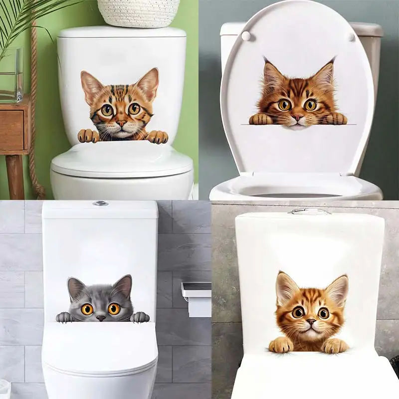 Creative Peeping Pet Cat Wall Sticker Toilet Lid Decal Waterproof Door Sticker Removable Self-Adhesive Home Decor Sticker S394
Creative Peeping Pet Cat Wall Sticker Toilet Lid Decal Waterproof Door Sticker Removable Self-Adhesive Home Decor Sticker S394