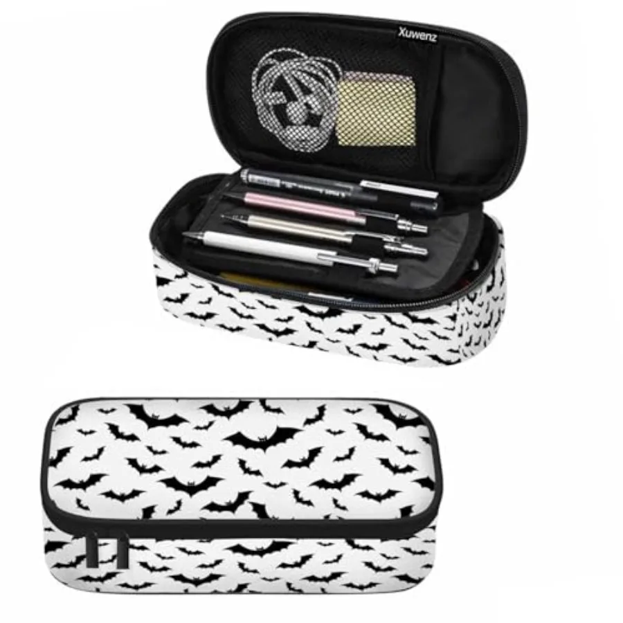 Pencil Case Halloween Bat Large Large Capacity Pen Pouch for School Student Office Adult Girl Boy
Pencil Case Halloween Bat Large Large Capacity Pen Pouch for School Student Office Adult Girl Boy