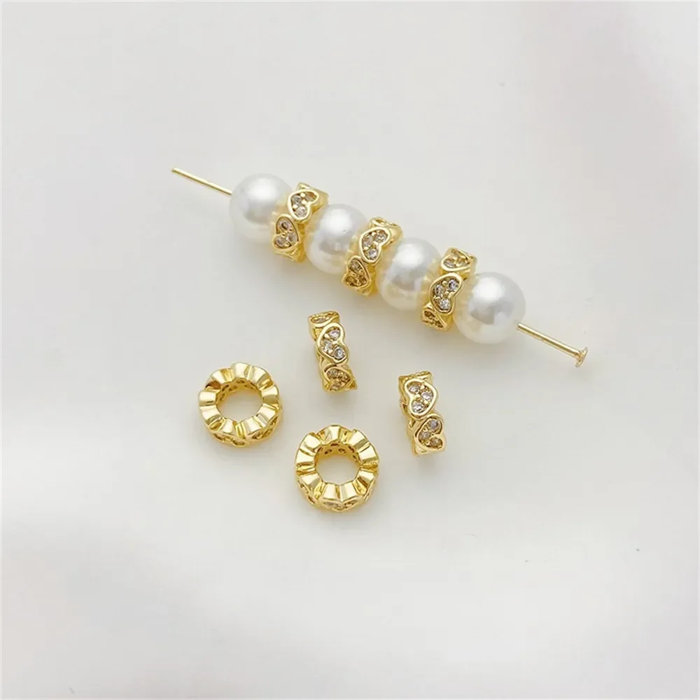 14K Bag Gold Inlaid Zirconium Love Cross Bead Loose Bead Handmade DIY String Bracelet Necklace Jewelry Material Accessories
14K Bag Gold Inlaid Zirconium Love Cross Bead Loose Bead Handmade DIY String Bracelet Necklace Jewelry Material Accessories
