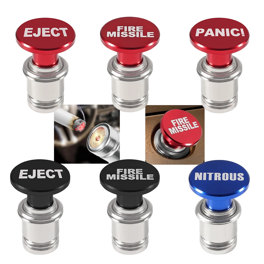 Car Cigarette Lighter Plug 12V Anodized Aluminum Cigarette Lighter for Car Truck Boat ( Fire Missiles, Eject, Nitrous, Panic )
Car Cigarette Lighter Plug 12V Anodized Aluminum Cigarette Lighter for Car Truck Boat ( Fire Missiles, Eject, Nitrous, Panic )