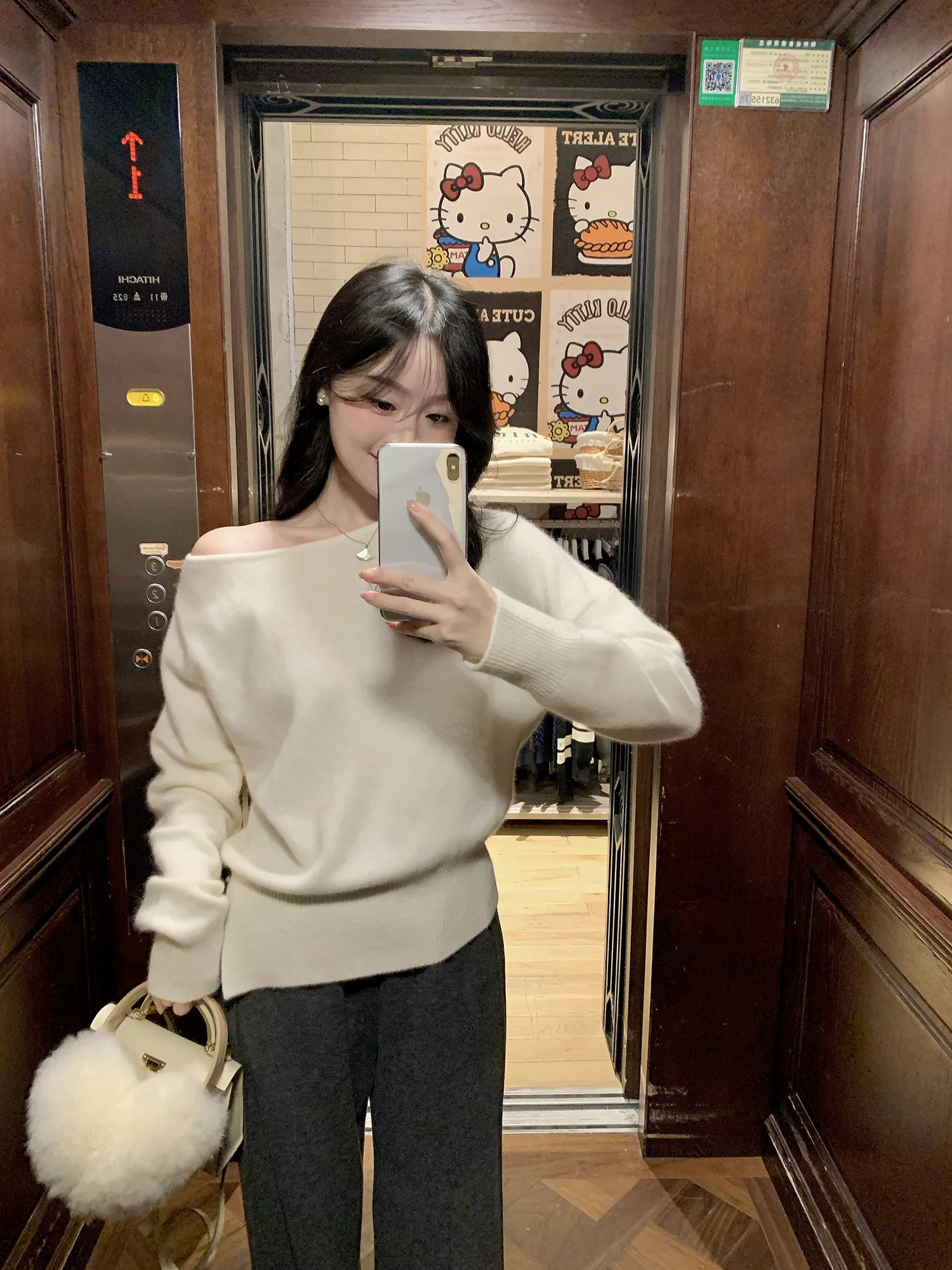 Wang Han Yan Confion Night Rabbit Velvet Wool Gentle Versatile One-oulder Knitted Base irt Women Casual Sle Long Sve
Wang Han Yan Confion Night Rabbit Velvet Wool Gentle Versatile One-oulder Knitted Base irt Women Casual Sle Long Sve