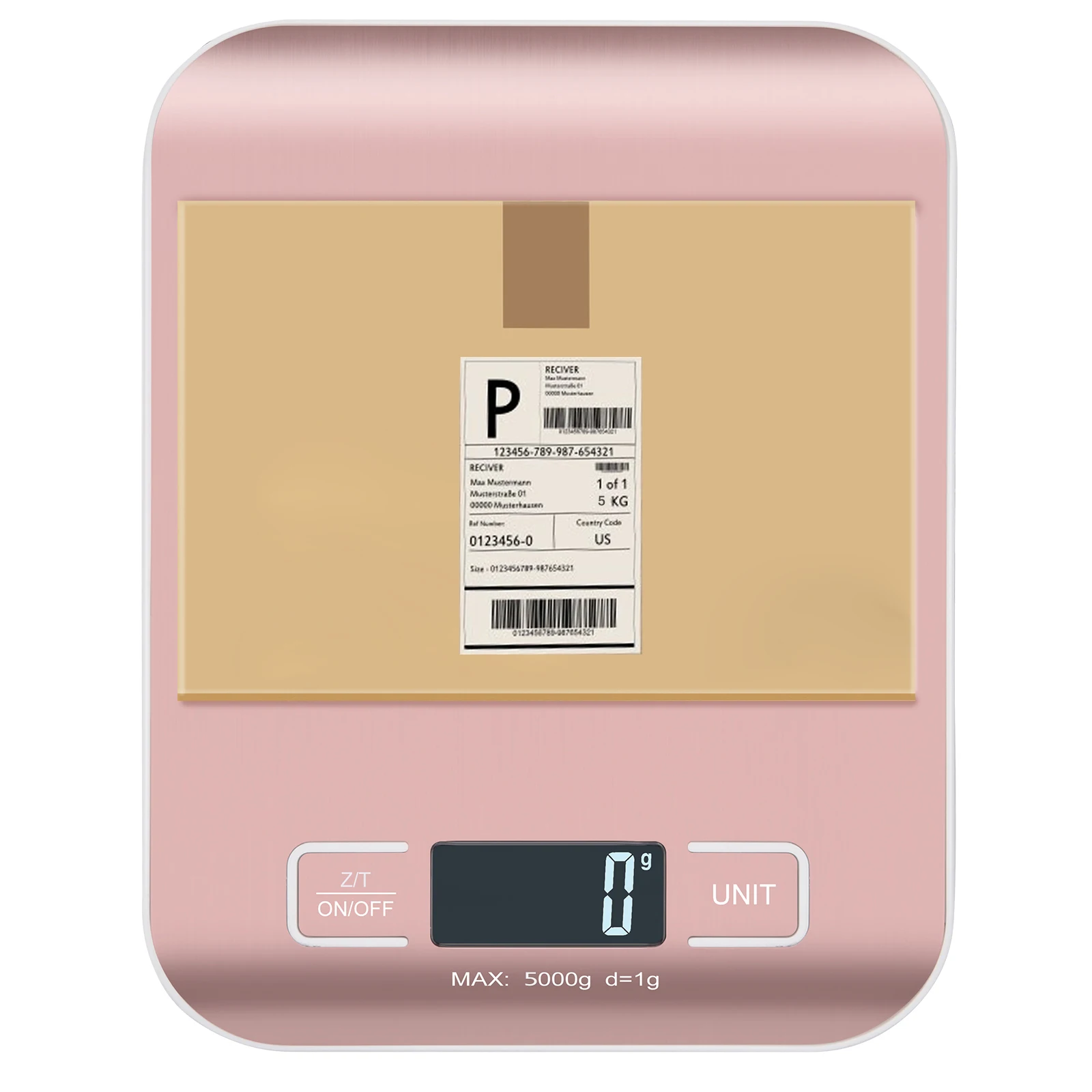 Digital Shipping Scale, Kitchen Scale, Stainless Steel Accurate 5kg/10g Portable Small Postal Scale for Packages, Small Business
Digital Shipping Scale, Kitchen Scale, Stainless Steel Accurate 5kg/10g Portable Small Postal Scale for Packages, Small Business