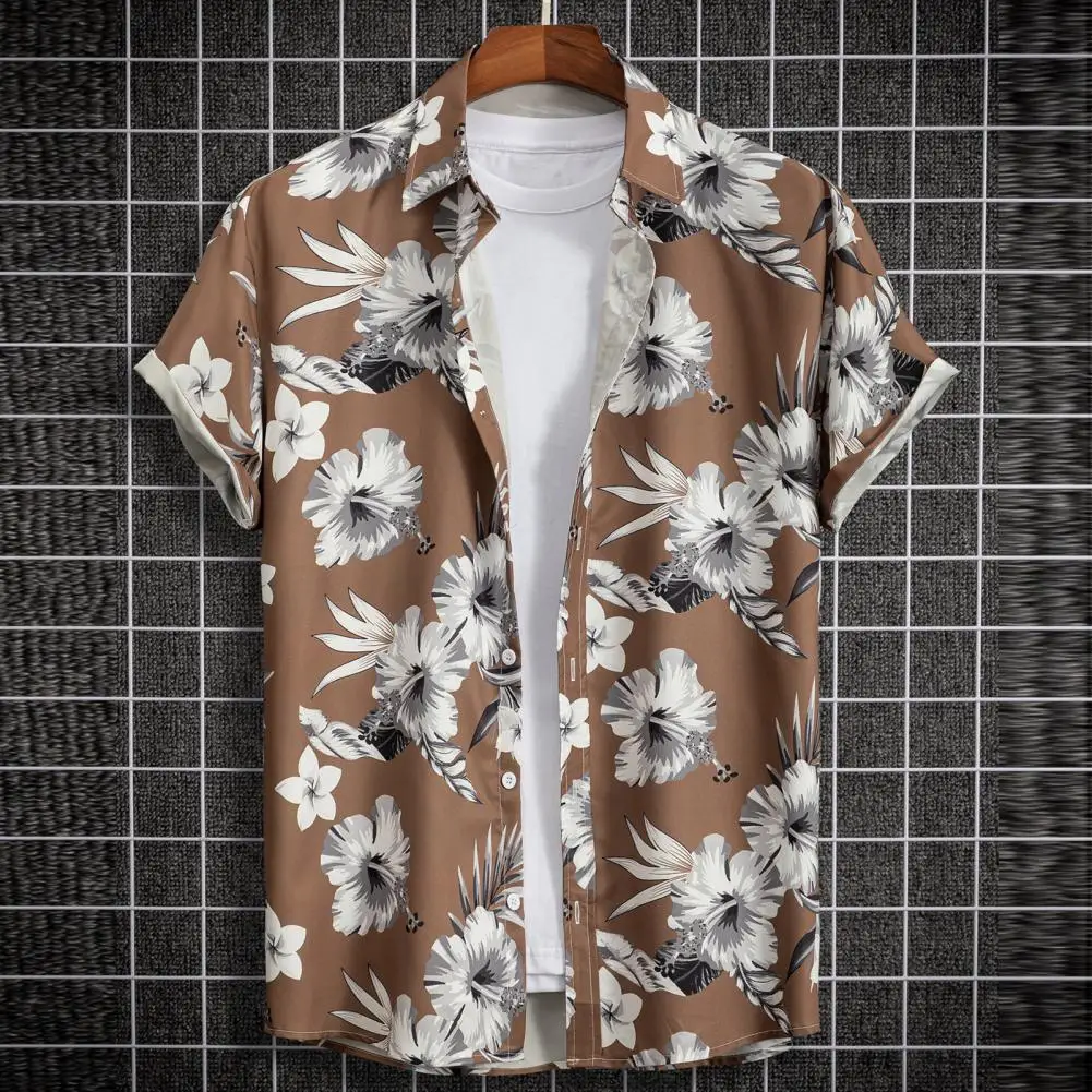 Hawaii Summer Men Shirt Lapel Short Sleev Printing Buttons Closure Loose Cardigan Shirt Sweat Absorbing Vacation Beach Shirts
Hawaii Summer Men Shirt Lapel Short Sleev Printing Buttons Closure Loose Cardigan Shirt Sweat Absorbing Vacation Beach Shirts