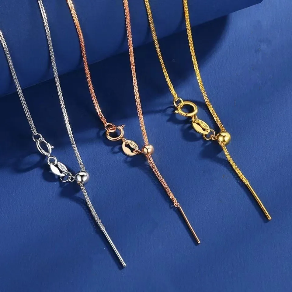 Labb Real 18K Gold DIY Necklace Free Adjustment Pin Chopin Chain Women XL0009
Labb Real 18K Gold DIY Necklace Free Adjustment Pin Chopin Chain Women XL0009