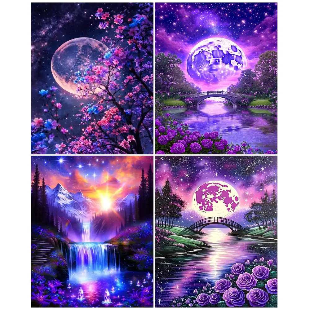 GATYZTORY 40x50cm Painting By Numbers For Adults Purple Moon Paint By Number DIY Gift Unique Landscape Home Decors Artwork
GATYZTORY 40x50cm Painting By Numbers For Adults Purple Moon Paint By Number DIY Gift Unique Landscape Home Decors Artwork