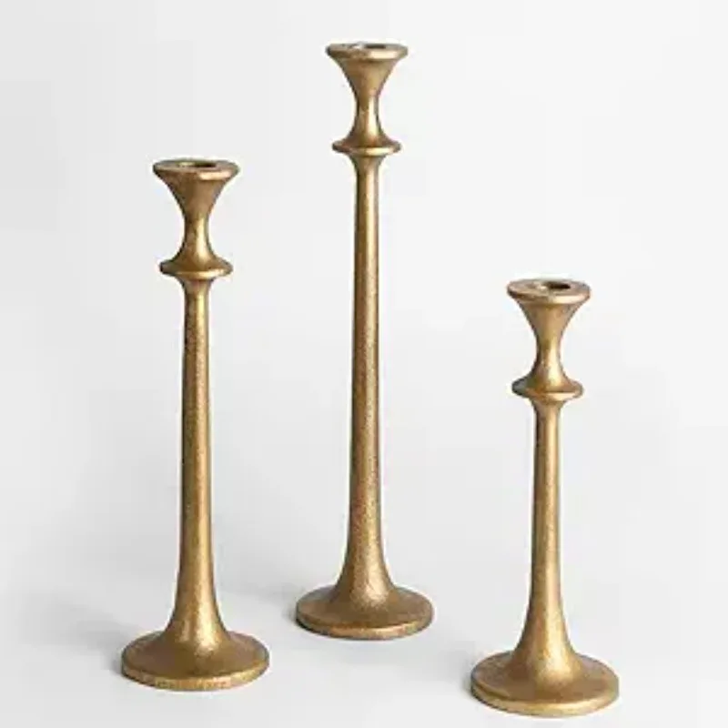 Iron Taper Candle Holder-Set of 3 Decorative Candle Stand - Golden Candlestick Holder for Wedding, Dinning, Party -Antique Brass
Iron Taper Candle Holder-Set of 3 Decorative Candle Stand - Golden Candlestick Holder for Wedding, Dinning, Party -Antique Brass