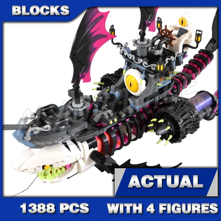 1388 шт. Dream Nightmare Shark Ship Tand Mode Monster Vehicle Flying Eyeballs 81469 Строительные блоки Игрушка, совместимая с моделью
1388 шт. Dream Nightmare Shark Ship Tand Mode Monster Vehicle Flying Eyeballs 81469 Строительные блоки Игрушка, совместимая с моделью