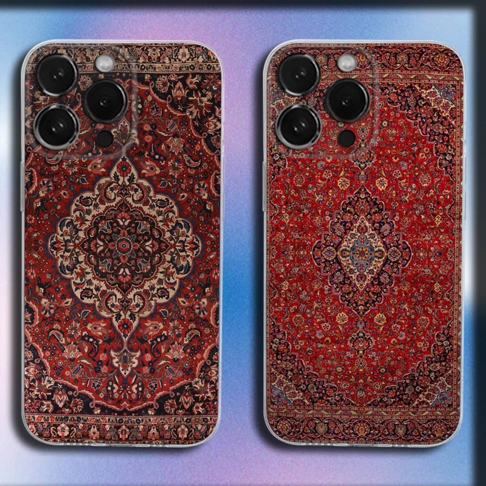 Persian Carpet Floral Pattern Phone Case For iPhone 16,15,14,13,12,11 Plus,Pro,Max,XR,XS,X,Plus,SE,Mini Transparent Soft Cover
Persian Carpet Floral Pattern Phone Case For iPhone 16,15,14,13,12,11 Plus,Pro,Max,XR,XS,X,Plus,SE,Mini Transparent Soft Cover