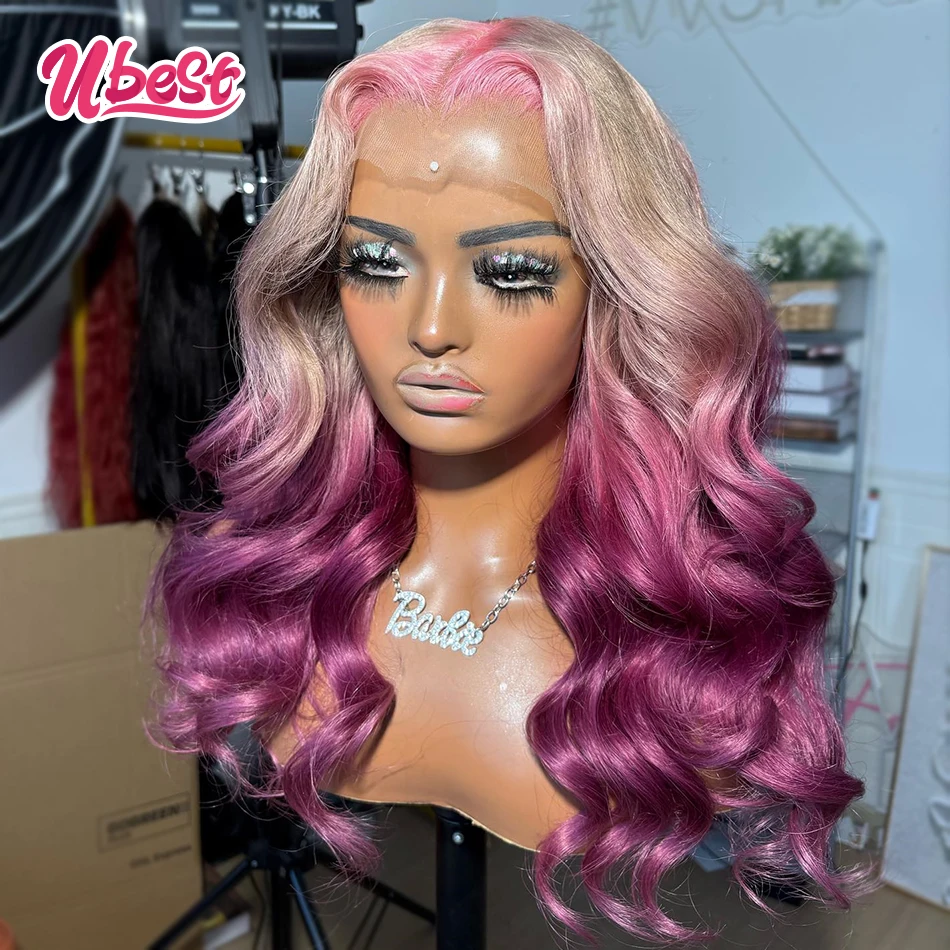 Ombre Pink Silver Purple Colored Body Wave 13x6 Lace Front Wigs Brazilian 100% Human Hair Transparent Wig Pre Plucked For Women
Ombre Pink Silver Purple Colored Body Wave 13x6 Lace Front Wigs Brazilian 100% Human Hair Transparent Wig Pre Plucked For Women