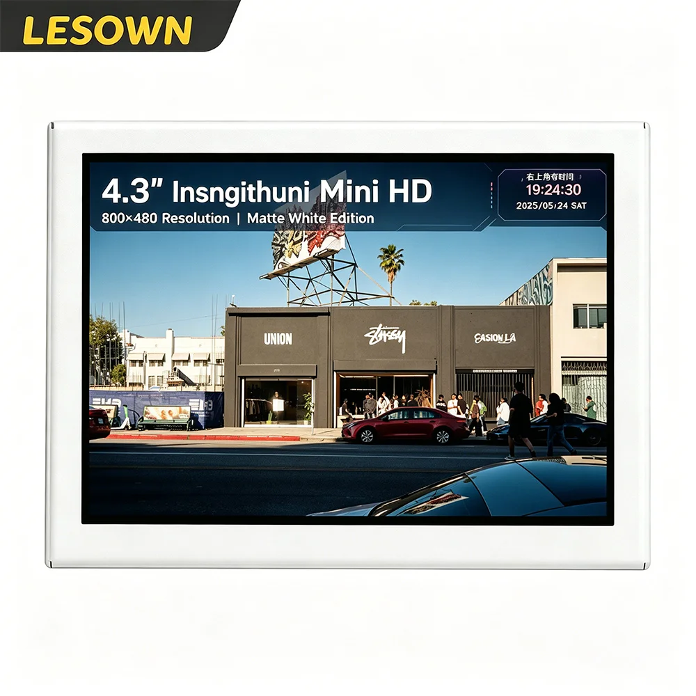 LESOWN 4.3 Inch Matte White PC Case Sensor Panel 800x480 miniHDTV 60Hz Sub-screen for AIDA64 ITX Desktop Computer
LESOWN 4.3 Inch Matte White PC Case Sensor Panel 800x480 miniHDTV 60Hz Sub-screen for AIDA64 ITX Desktop Computer