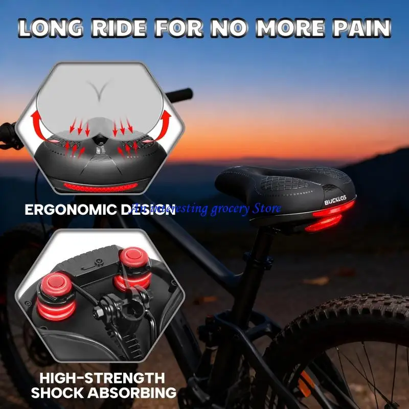 652D High Elasticities Breathable Bicycles Seated Cover Antislip Mountain Bike Saddles for Commuting Fitness Cycling
652D High Elasticities Breathable Bicycles Seated Cover Antislip Mountain Bike Saddles for Commuting Fitness Cycling