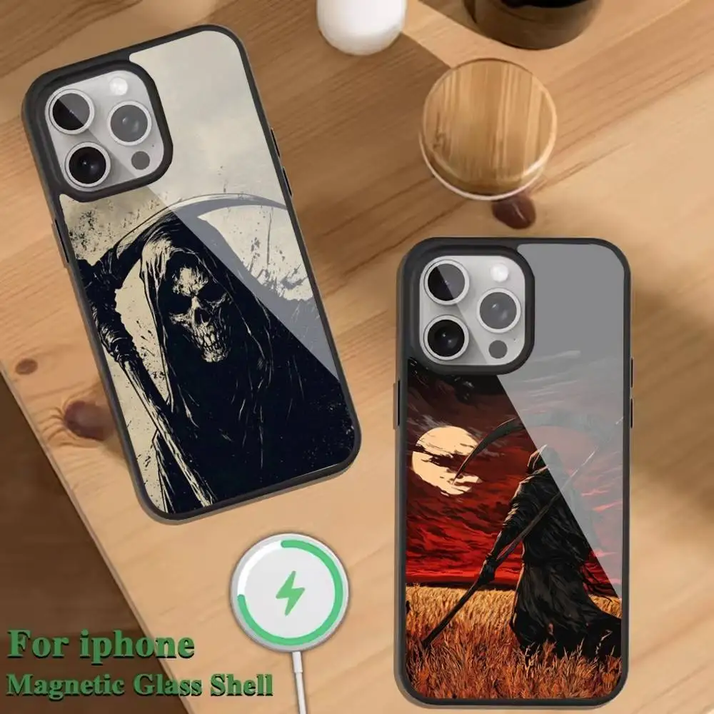 G-Grim Reaper Phone Case For Magnetic Wireless Charge Cover For iphone 16 15 14 13 12 11 Pro Max Plus Coque
G-Grim Reaper Phone Case For Magnetic Wireless Charge Cover For iphone 16 15 14 13 12 11 Pro Max Plus Coque
