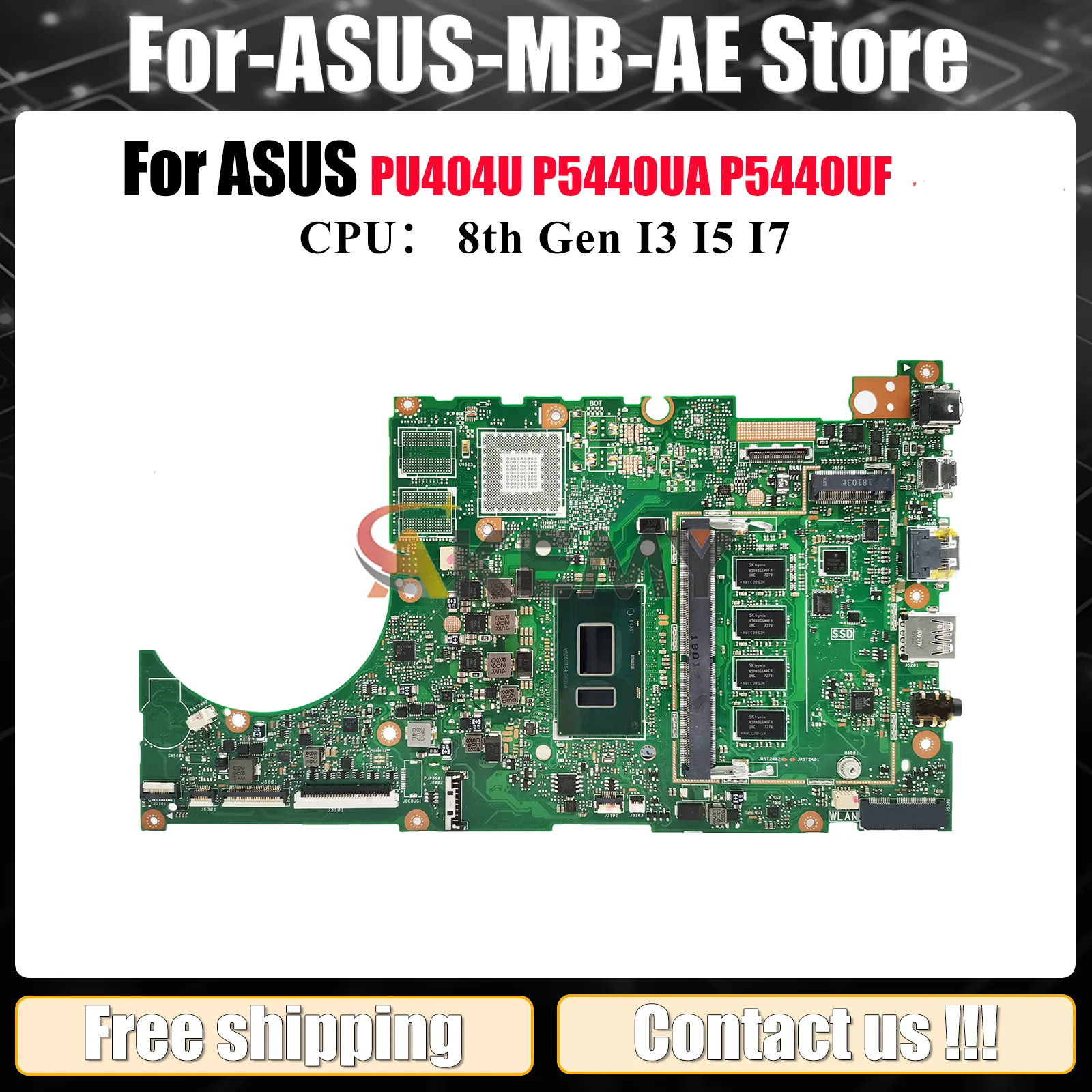 P5440UA Laptop Motherboard For ASUS ProArt PU404U P5440UF P5440UA P5440U Notebook Mainboard With I3 I5 I7 CPU 100% tests OK stk
P5440UA Laptop Motherboard For ASUS ProArt PU404U P5440UF P5440UA P5440U Notebook Mainboard With I3 I5 I7 CPU 100% tests OK stk