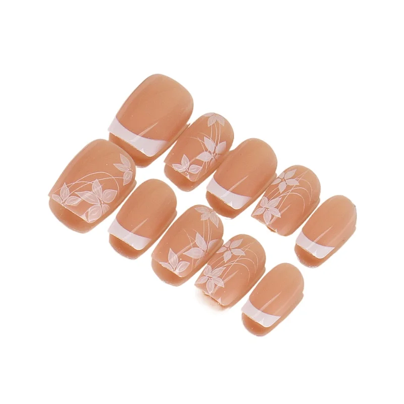 *Popular handmade pure hand-painted flower French short nail temperament advanced bride pregnant women removable fake nails
*Popular handmade pure hand-painted flower French short nail temperament advanced bride pregnant women removable fake nails
