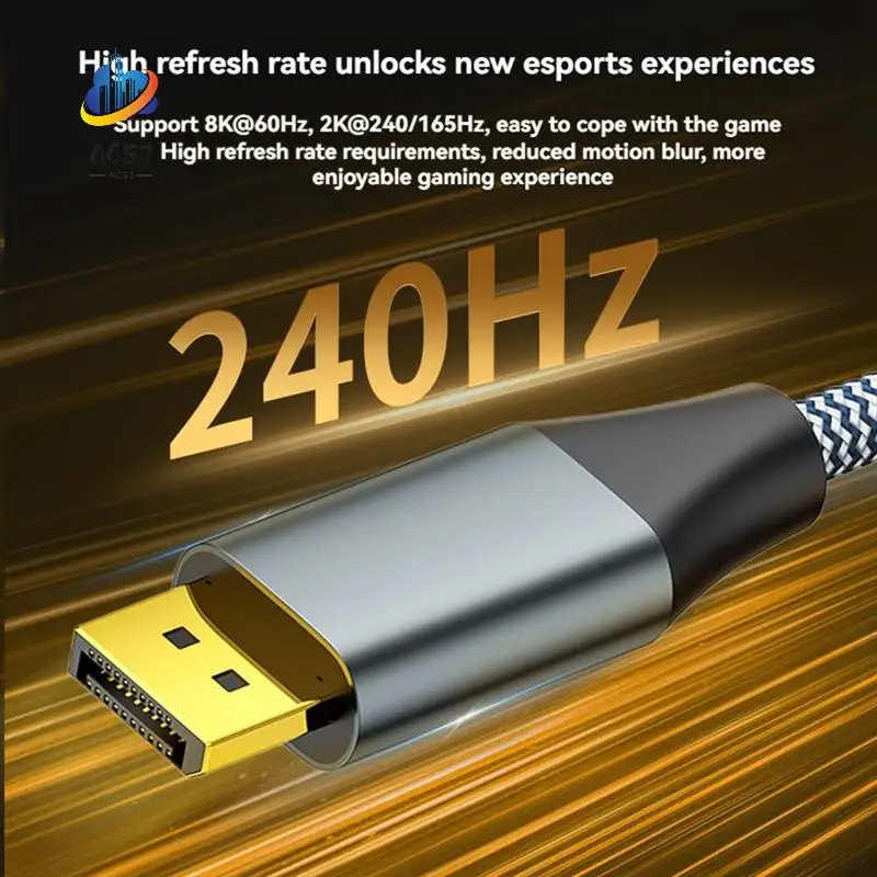 AC57-DP1.4 8K 60 Гц Кабель Displayport DP Кабель 4K 144 Гц Экранированный HDR 32 Гбит/с Видео-аудиокабель для ноутбука ТВ-проектора
AC57-DP1.4 8K 60 Гц Кабель Displayport DP Кабель 4K 144 Гц Экранированный HDR 32 Гбит/с Видео-аудиокабель для ноутбука ТВ-проектора