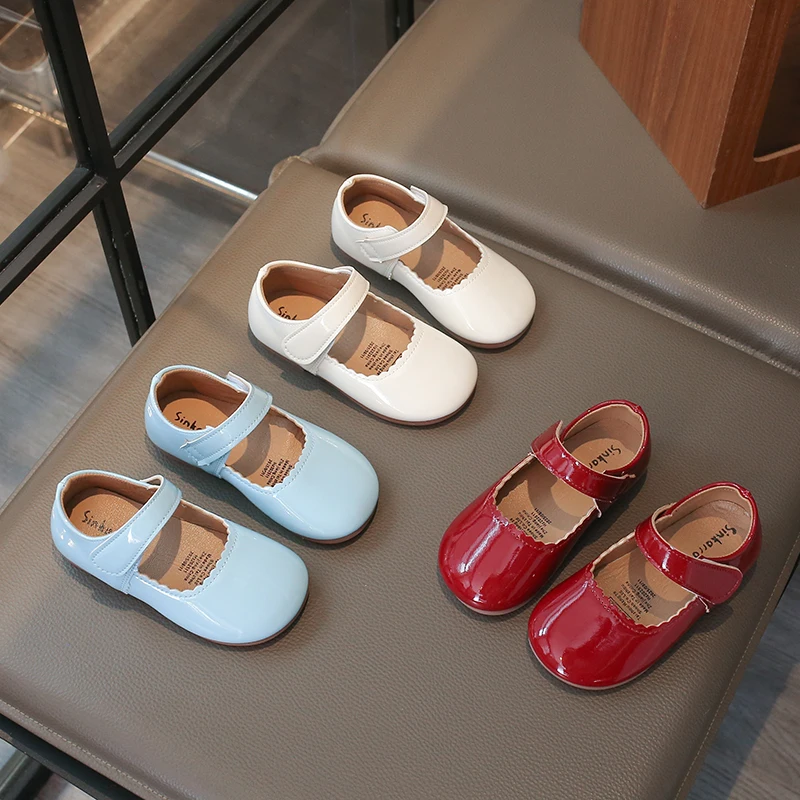 Spring Girl's Mary Janes Round Toe Plain Design Chic Kid's Flat Shoe Solid Colors Daily Versatile Sweet Children Shoes 4-6Y
Spring Girl's Mary Janes Round Toe Plain Design Chic Kid's Flat Shoe Solid Colors Daily Versatile Sweet Children Shoes 4-6Y