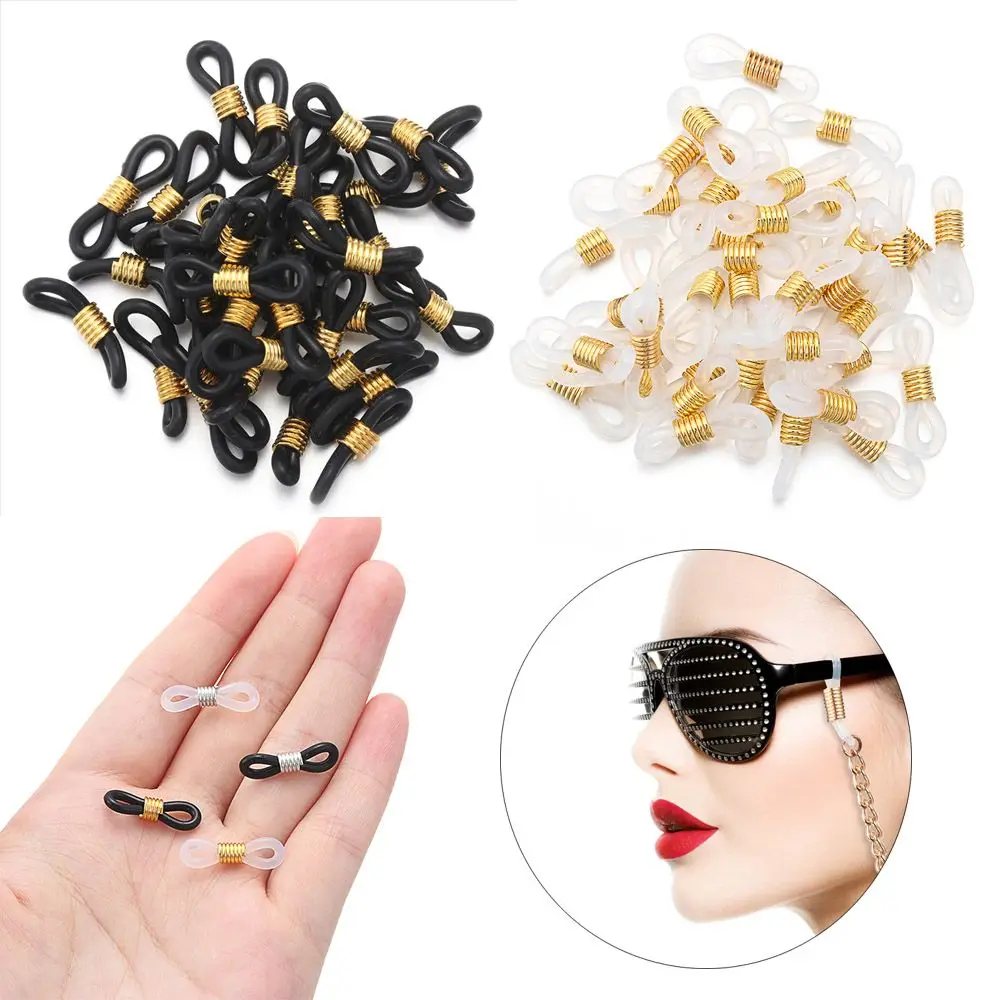 50PCS Black Glasses Ring Adjustable Eyeglass Strap Eyeglass Chain Ends Retainer Spectacle End Connectors Eyeglasses Holder
50PCS Black Glasses Ring Adjustable Eyeglass Strap Eyeglass Chain Ends Retainer Spectacle End Connectors Eyeglasses Holder