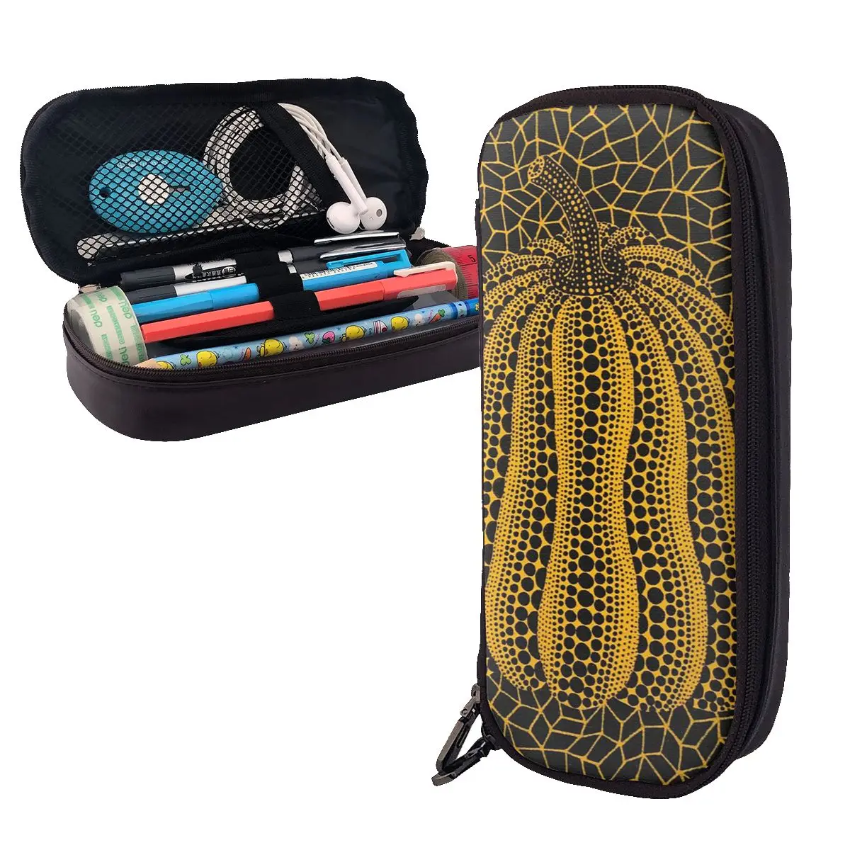 Yayoi Kusama Abstract Painting Leather Pencil Case Pen Holder Stationery Supplies Large Capacity Pen Box Pencil Bag for Gifts
Yayoi Kusama Abstract Painting Leather Pencil Case Pen Holder Stationery Supplies Large Capacity Pen Box Pencil Bag for Gifts