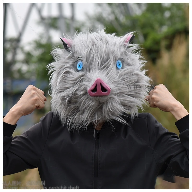 Маска Аниме Demon Hashibira, косплей, иносукэ, латексные маски дикого кабана с меховым шлемом, костюм на Хэллоуин, искусственный карнавал, пушистый реквизит
Маска Аниме Demon Hashibira, косплей, иносукэ, латексные маски дикого кабана с меховым шлемом, костюм на Хэллоуин, искусственный карнавал, пушистый реквизит