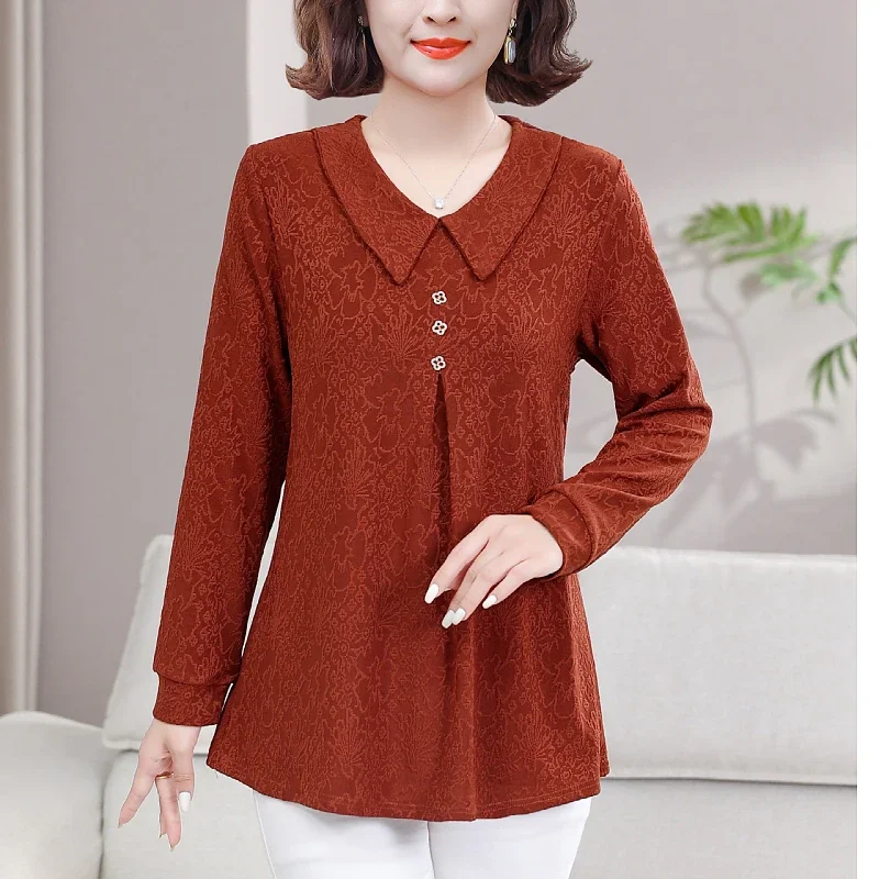 Women's Olive Green Floral Pattern Peter Pan Collar Long Sleeve Button Front Loose Fit Blouse
Women's Olive Green Floral Pattern Peter Pan Collar Long Sleeve Button Front Loose Fit Blouse