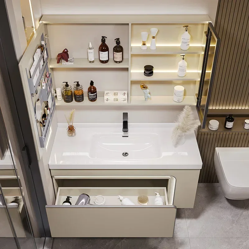 Modern Solid Wood Bathroom Cabinet with Ceramic Basin Combination Wash Hands Basin Cabinet Integrated Ceramic Home Furniture
Modern Solid Wood Bathroom Cabinet with Ceramic Basin Combination Wash Hands Basin Cabinet Integrated Ceramic Home Furniture
