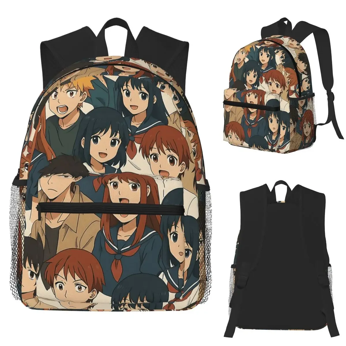 Яркий ансамбль персонажей аниме, студенческий рюкзак, школьная сумка, походный дорожный рюкзак для мальчиков и девочек, сумка для книг, сумки на плечо
Яркий ансамбль персонажей аниме, студенческий рюкзак, школьная сумка, походный дорожный рюкзак для мальчиков и девочек, сумка для книг, сумки на плечо