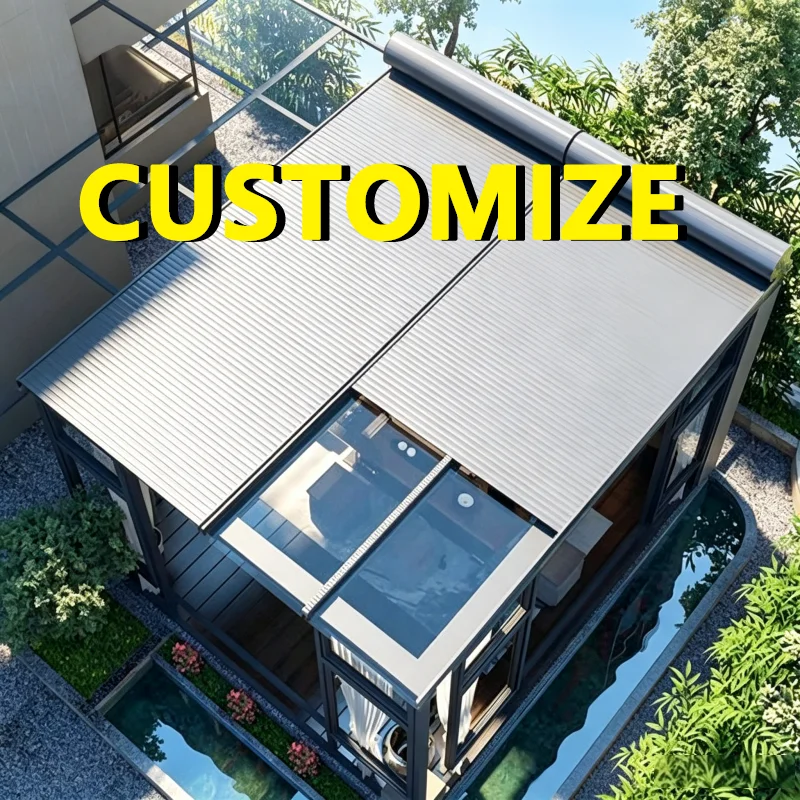 Any Size Custom Arched Dual Motor Aluminum Awning Patented Push Structure Foam Insulated Blades Glass Sunroom Roof Shade Canopy
Any Size Custom Arched Dual Motor Aluminum Awning Patented Push Structure Foam Insulated Blades Glass Sunroom Roof Shade Canopy