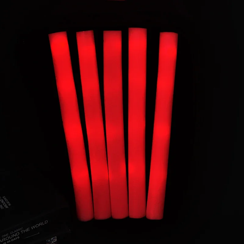 60Pcs Red LED Glow Bulk Colorful LED Glow Sticks Foam Stick Cheer Tube Dark Light Birthday Wedding Party Supplies
60Pcs Red LED Glow Bulk Colorful LED Glow Sticks Foam Stick Cheer Tube Dark Light Birthday Wedding Party Supplies