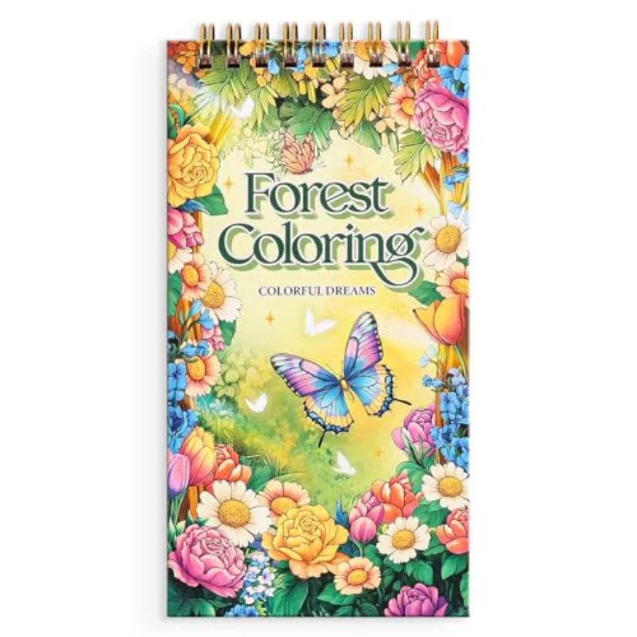 Mini Coloring Book for Women, 35 Pages Forest Dreams Small Coloring Books for Adults to Relax and Relieve Anxiety, Gift for Mot
Mini Coloring Book for Women, 35 Pages Forest Dreams Small Coloring Books for Adults to Relax and Relieve Anxiety, Gift for Mot