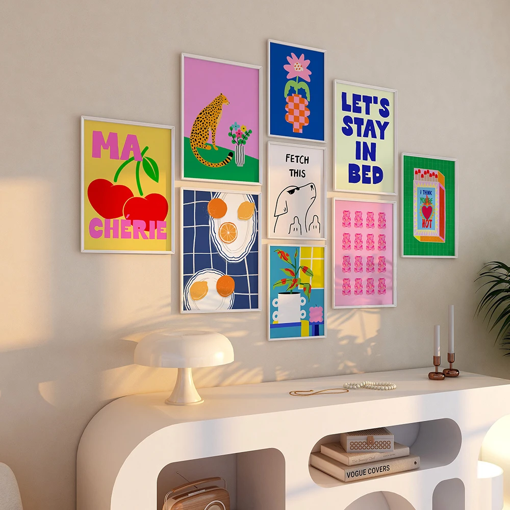 Funny Colorful Poster Retro Pink Bear Tiger Dog Wall Art Canvas Painting Trendy Kitchen Room Decor Pictures For Kitchen Room
Funny Colorful Poster Retro Pink Bear Tiger Dog Wall Art Canvas Painting Trendy Kitchen Room Decor Pictures For Kitchen Room