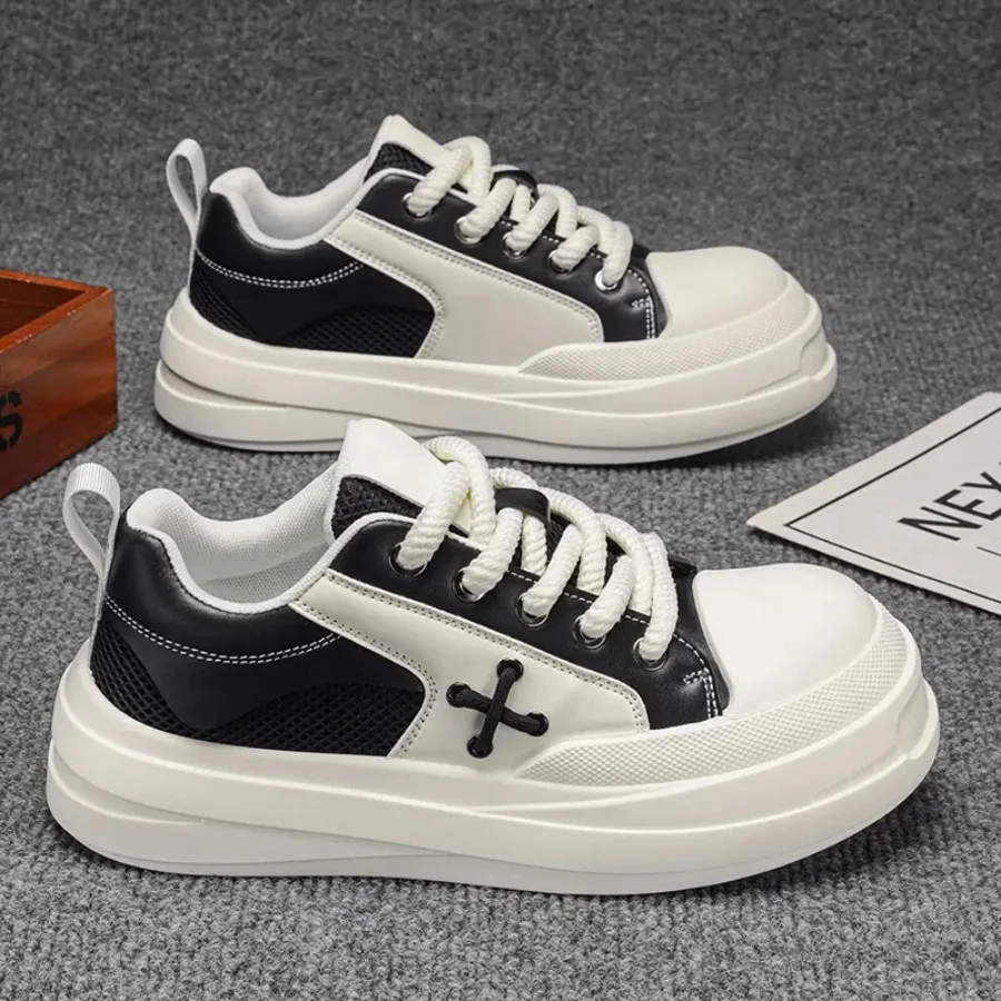 Men'S Thick-Soled Casual Sneakers Faux Upper Pvc Sole Lace Closure Low-Top Design All-Season Comfort
Men'S Thick-Soled Casual Sneakers Faux Upper Pvc Sole Lace Closure Low-Top Design All-Season Comfort