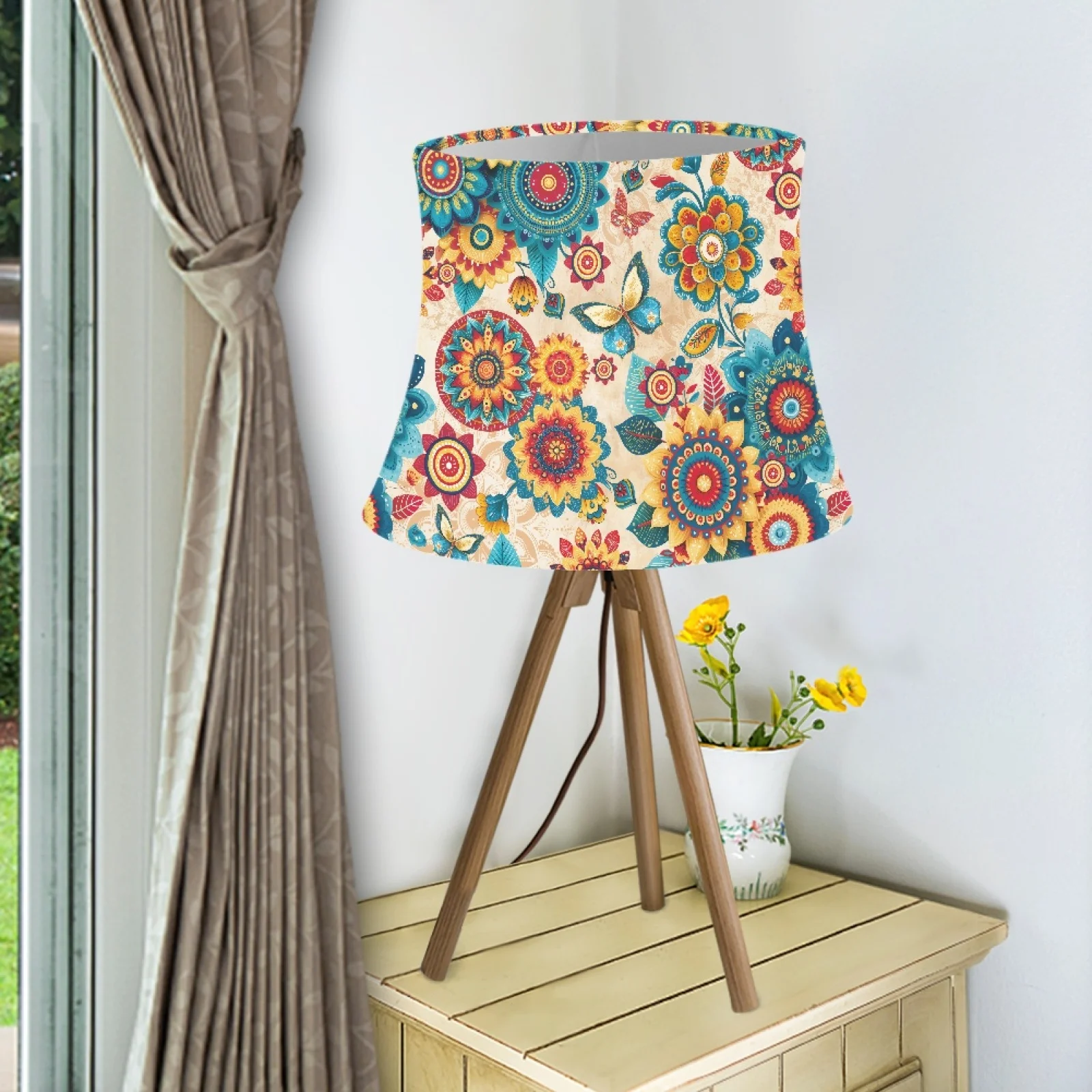 Nordic Style Cloth Shade Colorful Flower Print Bedroom Table Lamp Shades Wall Lamp Covers Fabric Lampshade Cover for Living Room
Nordic Style Cloth Shade Colorful Flower Print Bedroom Table Lamp Shades Wall Lamp Covers Fabric Lampshade Cover for Living Room