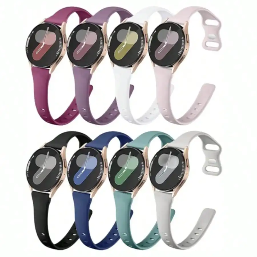 8 Pack Slim Band Compatible With Samsung Galaxy Watch 7 6 5 4 40mm 44mm, Active 2 40mm 44mm, Galaxy Watch FE, Galaxy Watch 4/6 Classic, Galaxy Watch 5 Pro, 20mm Soft Silicone Straps For Men Women
8 Pack Slim Band Compatible With Samsung Galaxy Watch 7 6 5 4 40mm 44mm, Active 2 40mm 44mm, Galaxy Watch FE, Galaxy Watch 4/6 Classic, Galaxy Watch 5 Pro, 20mm Soft Silicone Straps For Men Women