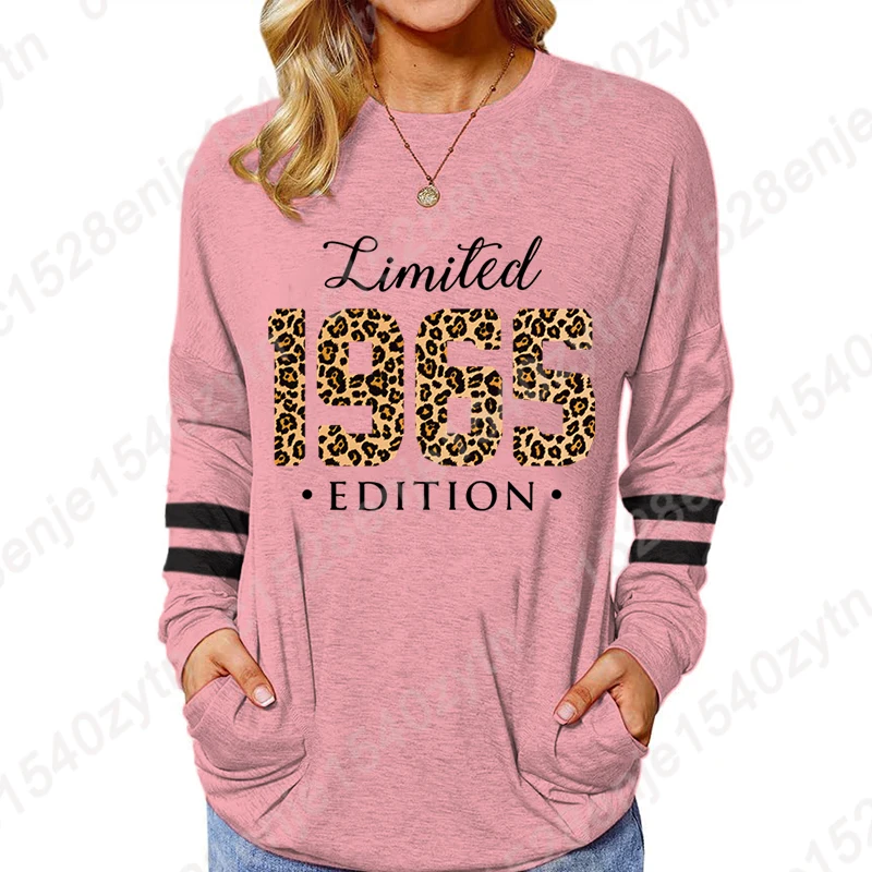 Sweatshirts For Women Birthday Gifts Blouses Leopard Vintage 1965 Limited Edition Graphic Sweatshirt Retro Birthday Party Tops
Sweatshirts For Women Birthday Gifts Blouses Leopard Vintage 1965 Limited Edition Graphic Sweatshirt Retro Birthday Party Tops