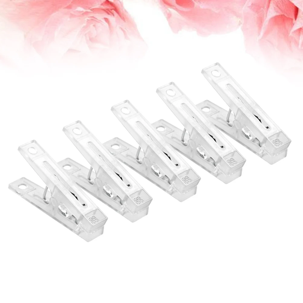 10pcs Windproof Clothes Clips Plastic Clothing Clamp Rust Resistant Multi Office Use Clear White Color
10pcs Windproof Clothes Clips Plastic Clothing Clamp Rust Resistant Multi Office Use Clear White Color
