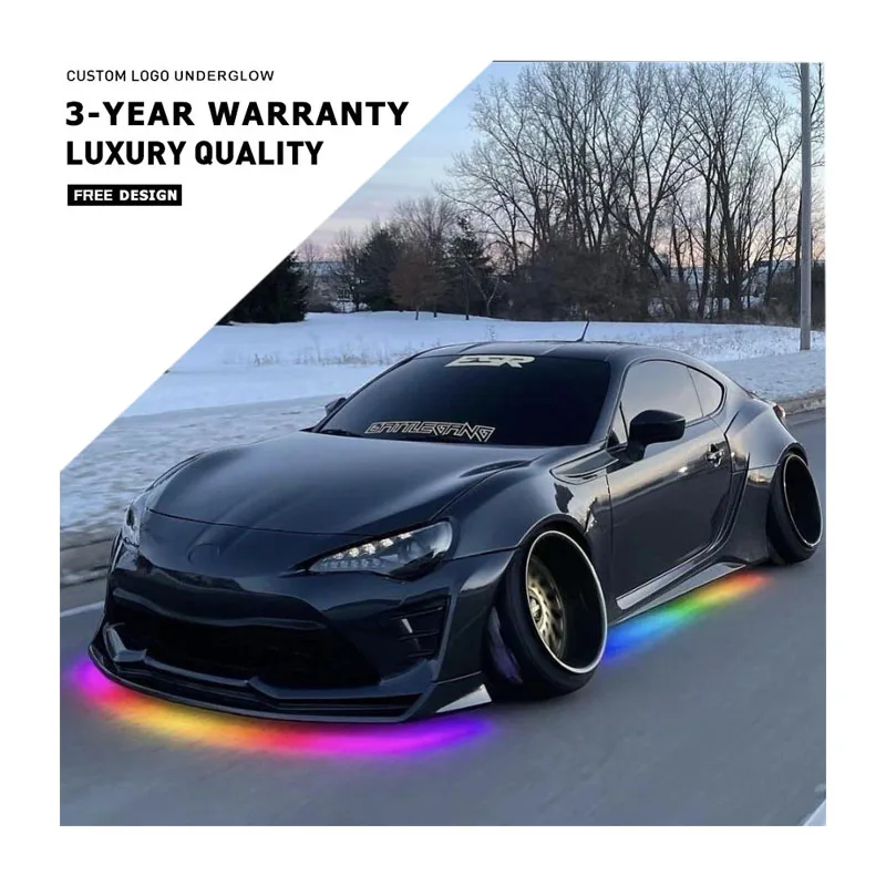 Custom Brightness / Length Under Glow IP68 Waterproof Flowing RGBIC Underbody LED Car 6 Pcs Underglow Light Kit for Cars
Custom Brightness / Length Under Glow IP68 Waterproof Flowing RGBIC Underbody LED Car 6 Pcs Underglow Light Kit for Cars