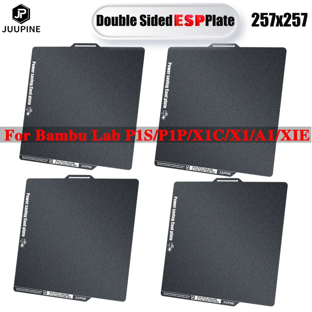 JUUPINE ESP Plate For bambulab Build plate Energy Saving New Cool Plate 257x257 Double sided For Bambu Lab A1 X1 X1C P1P P1S
JUUPINE ESP Plate For bambulab Build plate Energy Saving New Cool Plate 257x257 Double sided For Bambu Lab A1 X1 X1C P1P P1S