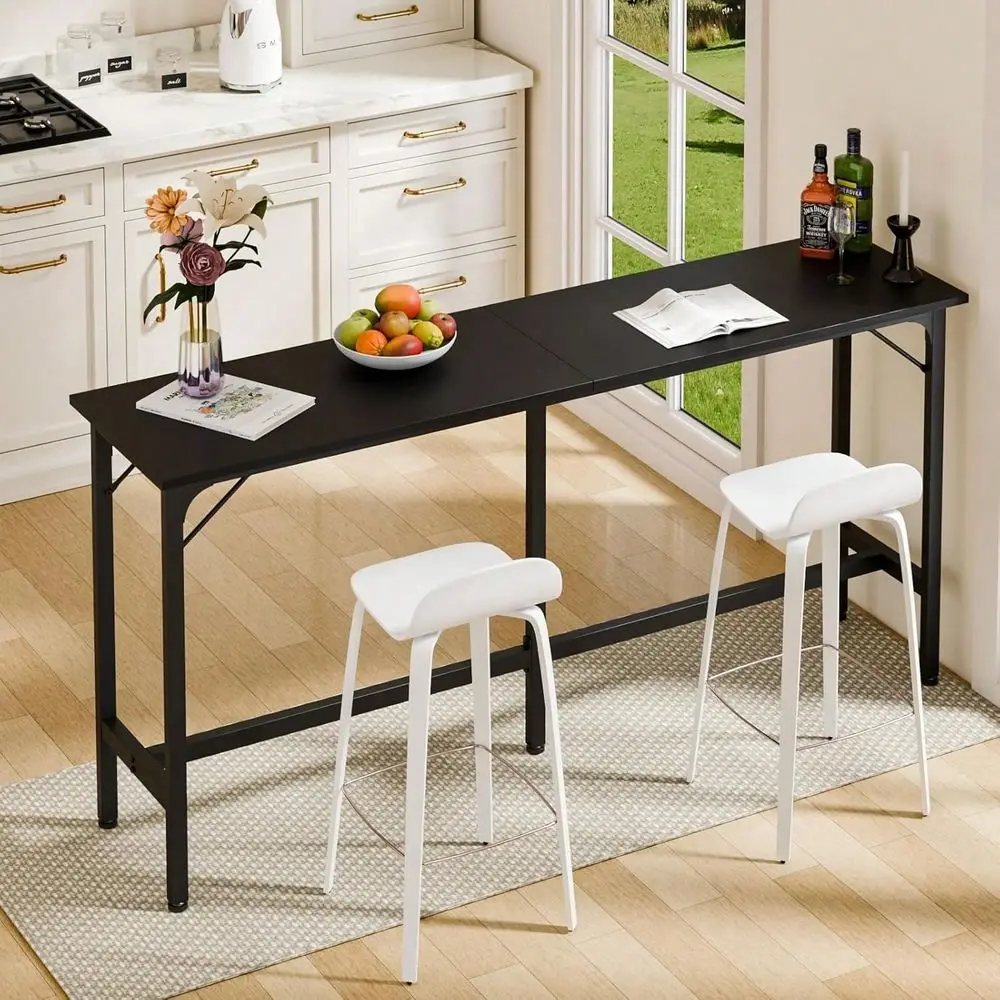 Bar Table, Counter Bar Height Pub Table, Rectangular High Top Coffee Table, Narrow Long Kitchen Dining Counter Tables With Stur
Bar Table, Counter Bar Height Pub Table, Rectangular High Top Coffee Table, Narrow Long Kitchen Dining Counter Tables With Stur