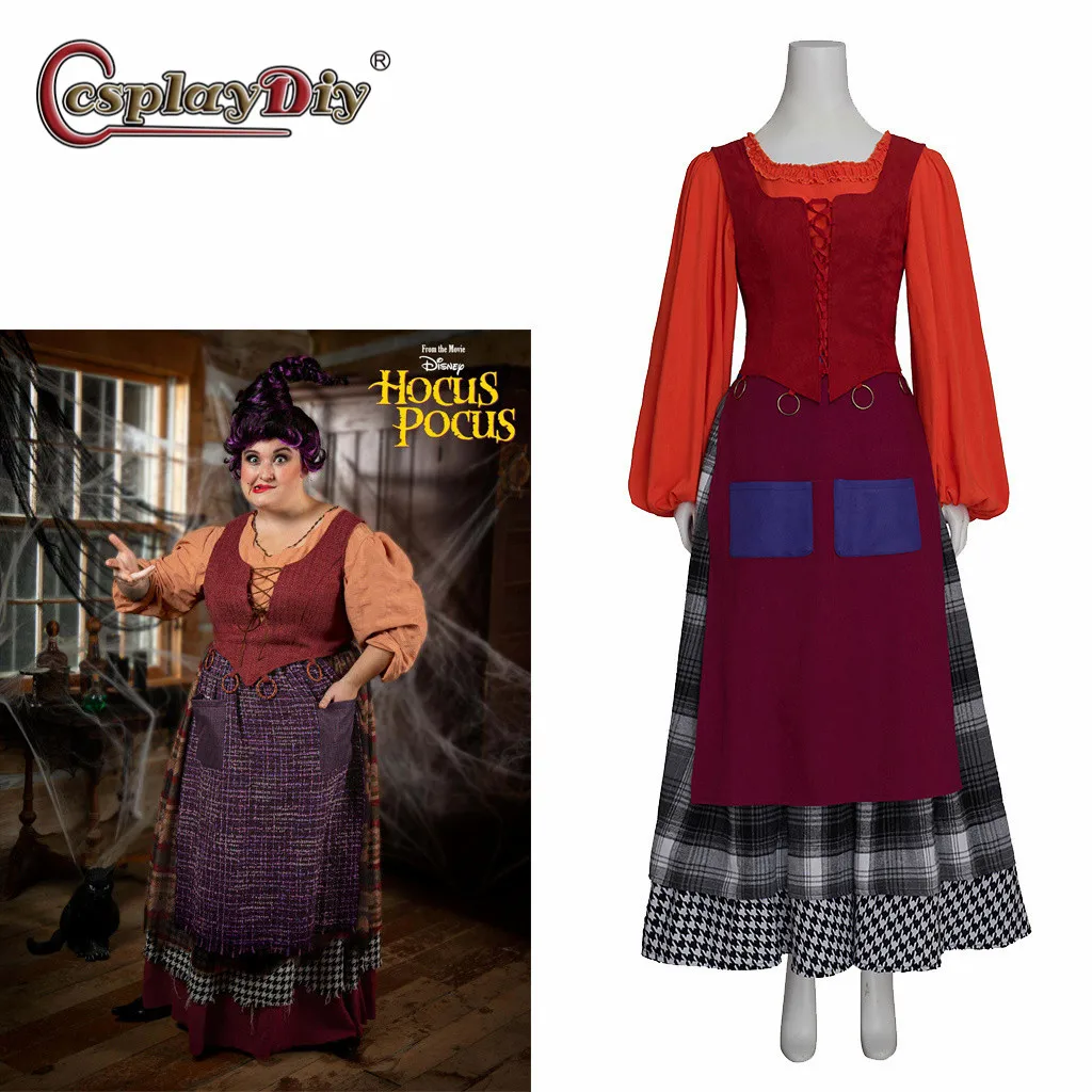 Cosplaydiy Mary Sanderson Cosplay Costume Outfit Witch Cosplay uniform set apron Maid Dress for women Halloween Carnival Suit
Cosplaydiy Mary Sanderson Cosplay Costume Outfit Witch Cosplay uniform set apron Maid Dress for women Halloween Carnival Suit