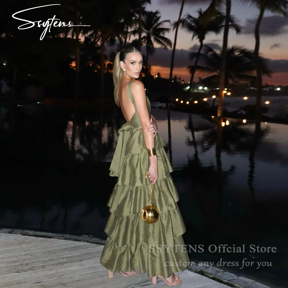 SSYTENS Elegant Green Gala Evening Dresses Special Events Party Gowns for Women Spaghetti Straps Sleeveless Prom Gown Customized
SSYTENS Elegant Green Gala Evening Dresses Special Events Party Gowns for Women Spaghetti Straps Sleeveless Prom Gown Customized
