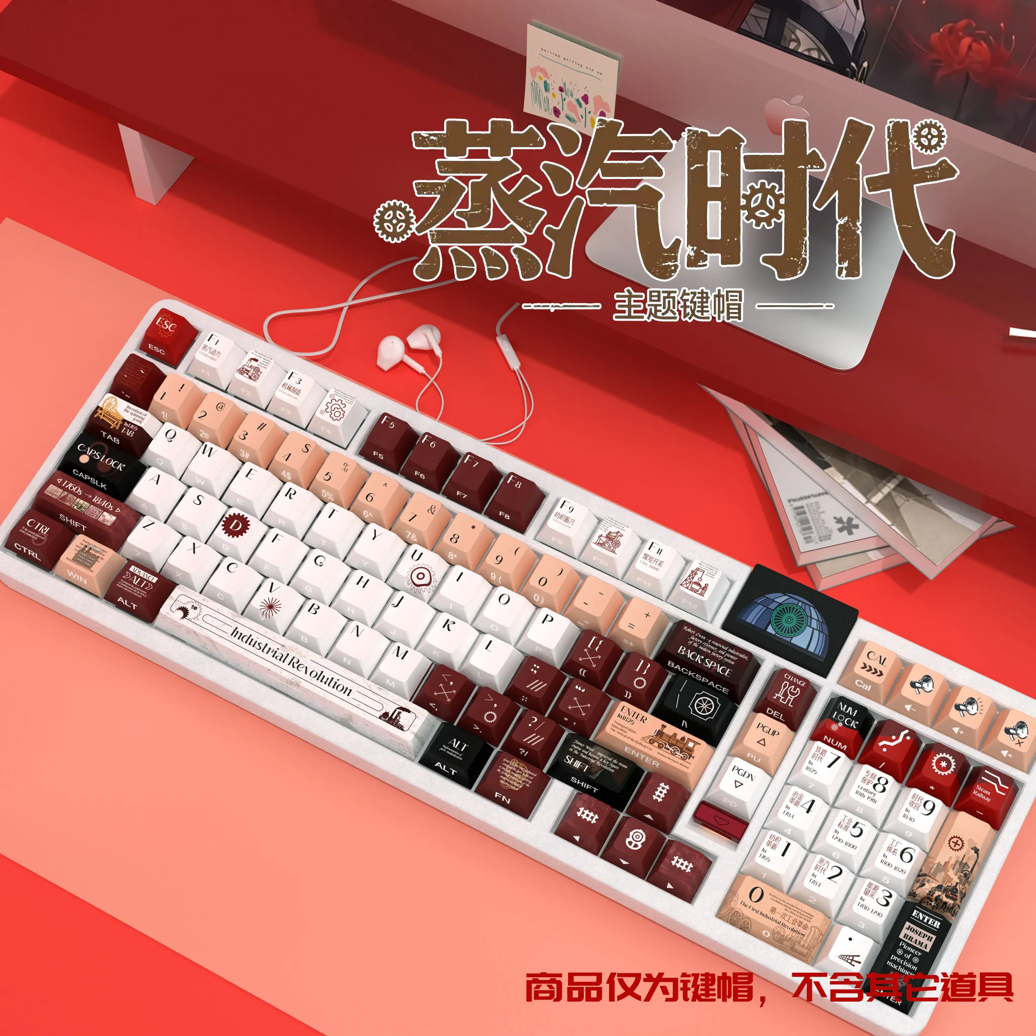 Small Full Set Age of Steam Transparent Keycaps PBT Dye-Sub Cherry Side Engraved for Made68 Mad68 Wooting 60 Mechanical Keyboard
Small Full Set Age of Steam Transparent Keycaps PBT Dye-Sub Cherry Side Engraved for Made68 Mad68 Wooting 60 Mechanical Keyboard