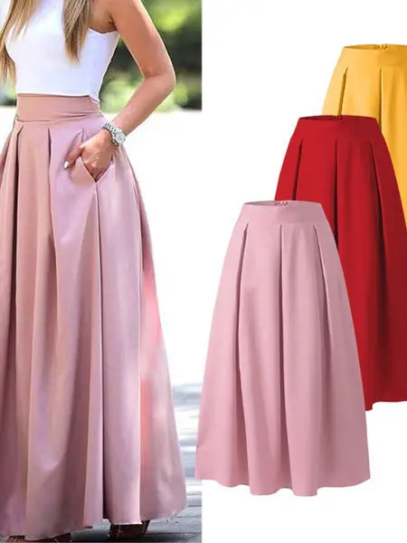 High Waist Pleated Skirt for Women plus Size Color Spring Autumn Cross-Border Fashion Long Half-length Gown
High Waist Pleated Skirt for Women plus Size Color Spring Autumn Cross-Border Fashion Long Half-length Gown