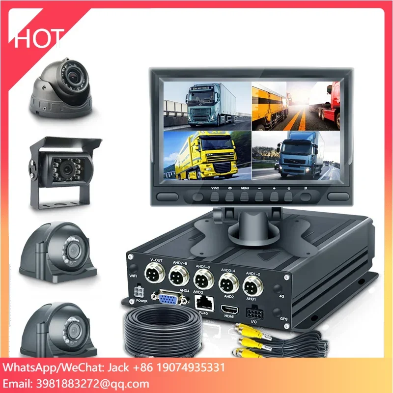 Bus Truck 4CH SD Mobile DVR 360 Surround View 7 Inch Camera System 1080P MDVR Digital Video Recorder
Bus Truck 4CH SD Mobile DVR 360 Surround View 7 Inch Camera System 1080P MDVR Digital Video Recorder