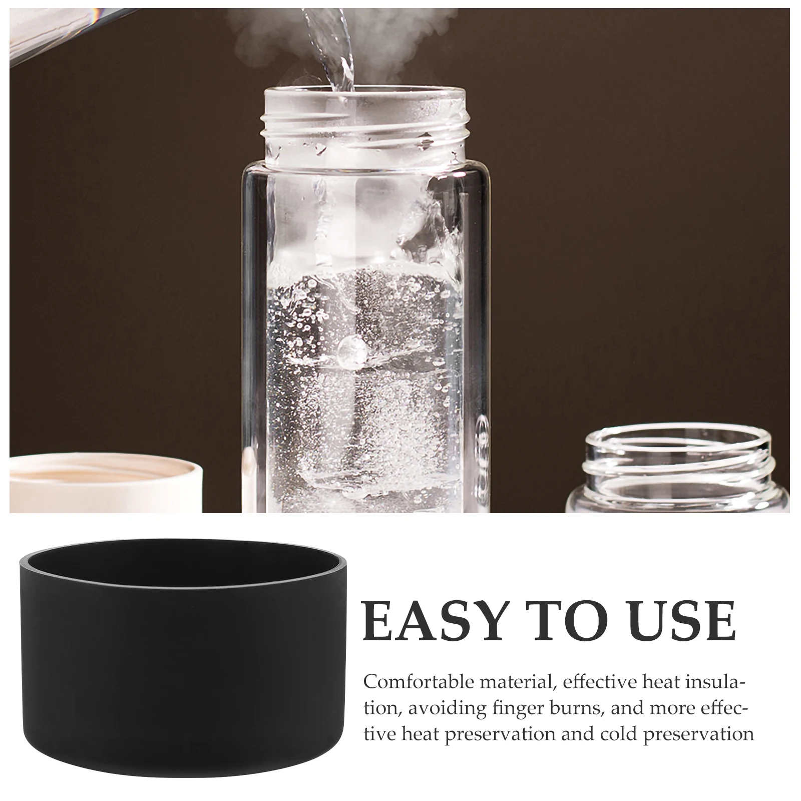 2Pcs Silicone Anti-Slip Bottle Bottom Covers Protective Sleeve for Outdoor Use Heat Insulation Wear-Resistant Bottle Boot Glass
2Pcs Silicone Anti-Slip Bottle Bottom Covers Protective Sleeve for Outdoor Use Heat Insulation Wear-Resistant Bottle Boot Glass