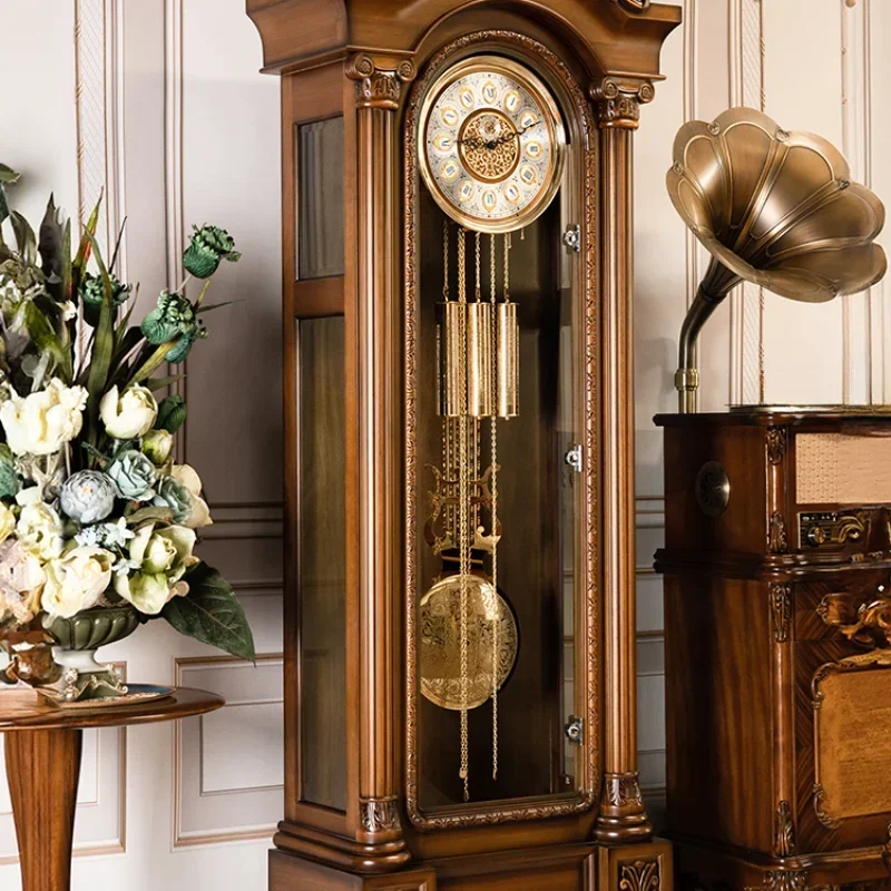 Mechanical floor Living room home American desk clock European retro old pendulum
Mechanical floor Living room home American desk clock European retro old pendulum