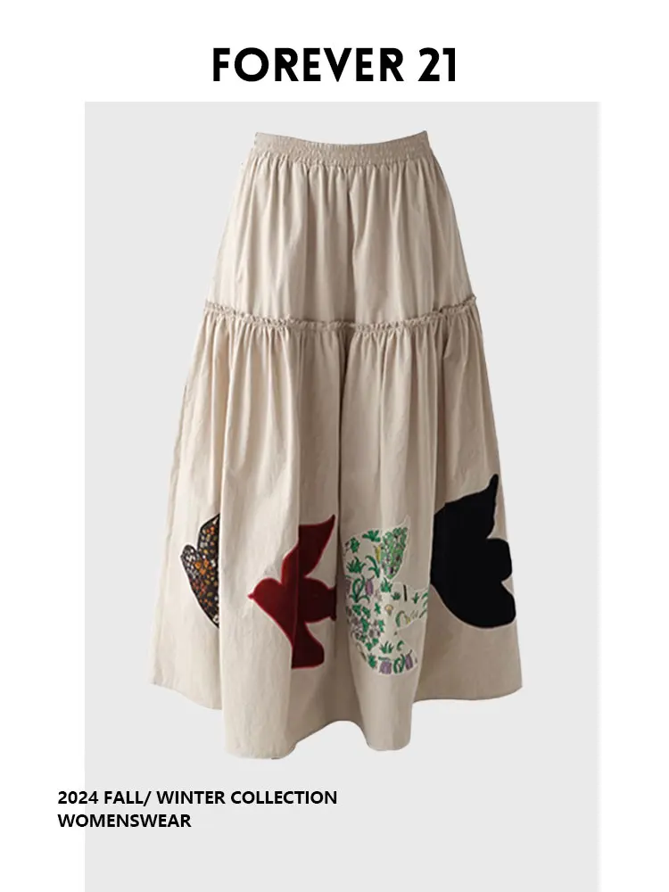 Юбка-миди Forever 2, Hepburn Sle, винтажные юбки трапециевидной формы с большими воланами для женщин, летняя коллекция
Юбка-миди Forever 2, Hepburn Sle, винтажные юбки трапециевидной формы с большими воланами для женщин, летняя коллекция