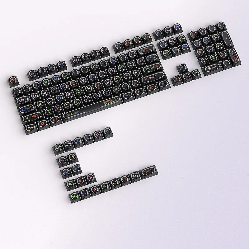 Rotary keycap black PBT luminous small full set 0EM height 125 key thermal sublimation light transmission
Rotary keycap black PBT luminous small full set 0EM height 125 key thermal sublimation light transmission
